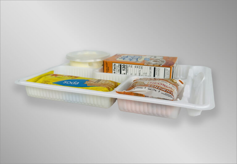 bandeja catering con divisiones